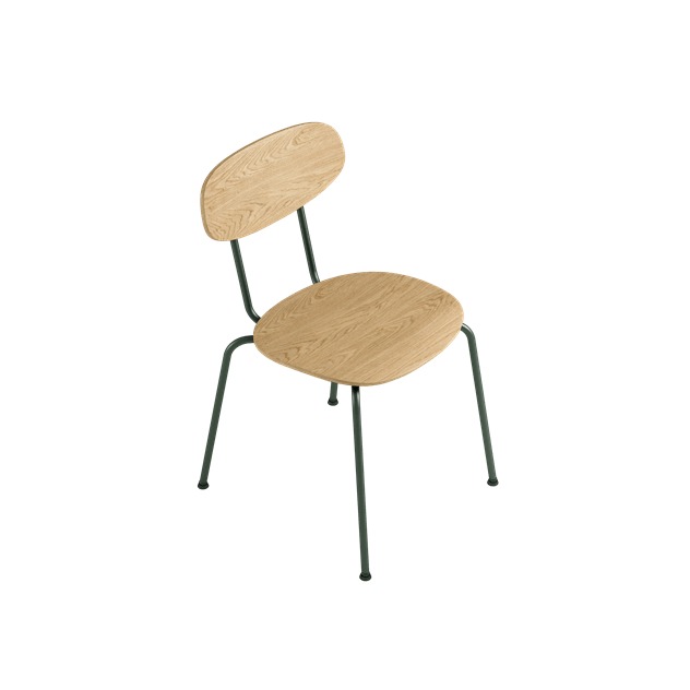 EKTA Living-Scala Chair Forest Green-Oiled-EK-SC472